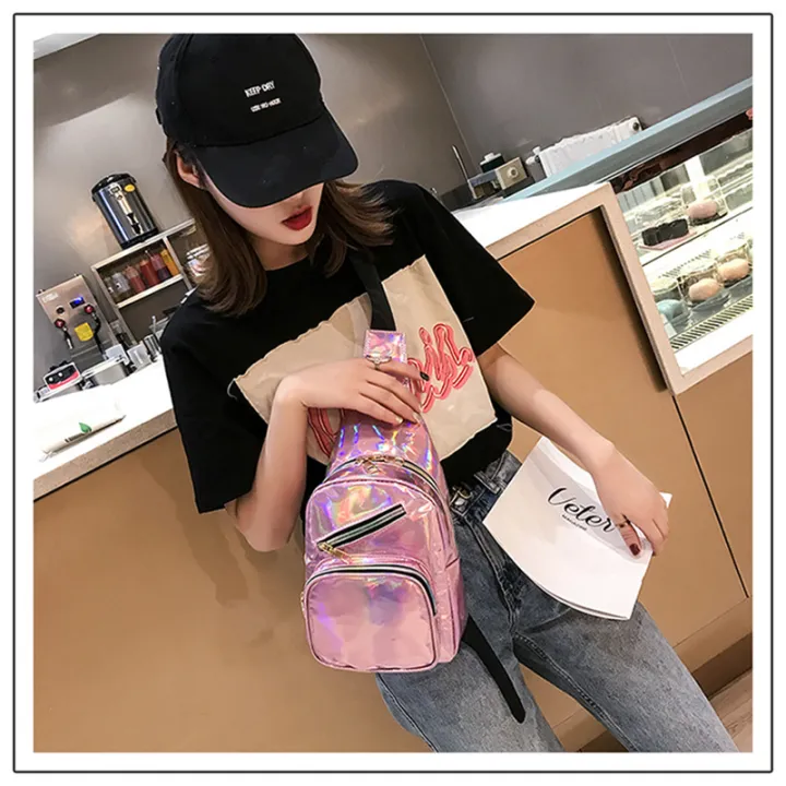 Laser%20Trend%20Female%20Single%20Shoulder%20Bag%20PU%20Waist%20Bag%20Trendy%20Women's%20Bag%20Lacquered%20Shoulder%20Crossbody%20Bag%20-%20Image%202