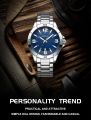 CRRJU 5003 new luxury fashion stainless steel imported waterproof quartz movement wrist-watche for men. 