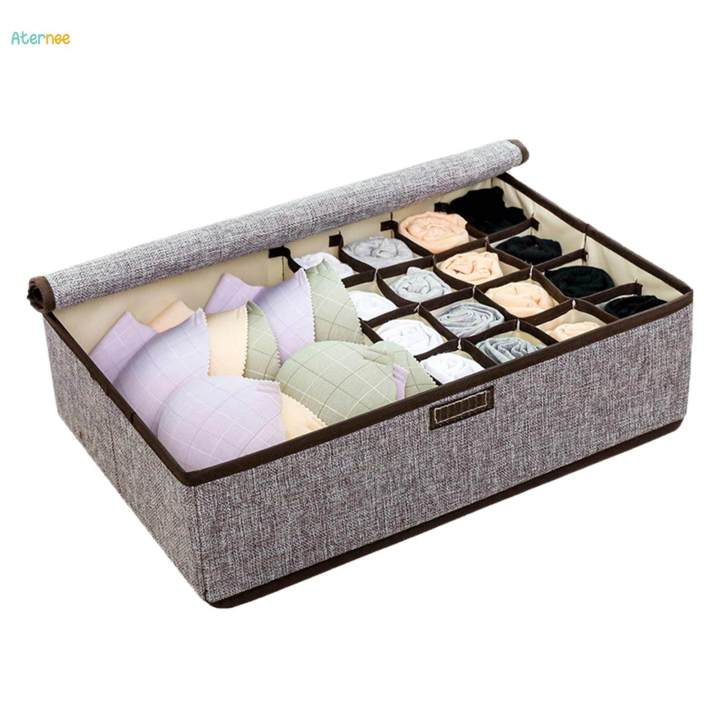 Closet%20Organizer%20Sock%20Storage%20Box%20with%20Lid%20Multipurpose%20Rectangular%20Bed%20Organizer%20-%20Image%206