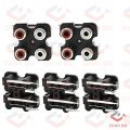 2Pcs- 4 Positions Female Stereo Audio Video Socket 4 Positions AV RCA Socket Connector PCB Panel Mount Adapter For Audio Video TV DVD Computer Speaker Cables DIY.