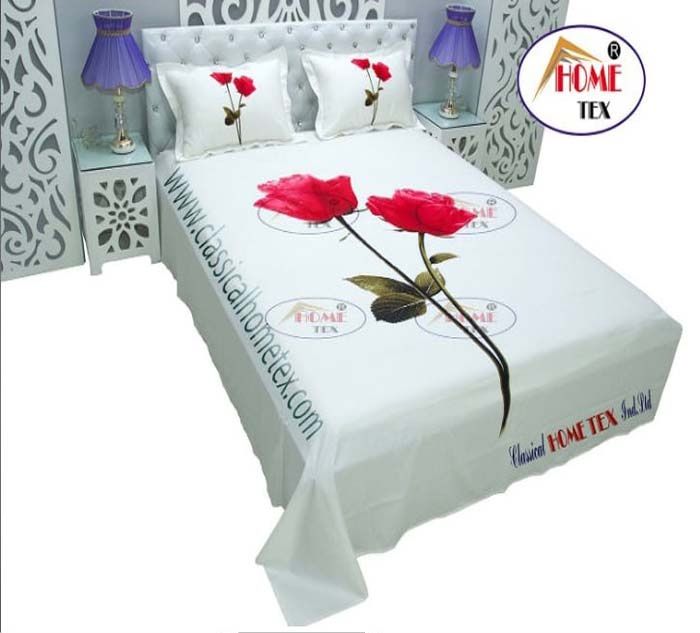 Home%20tex%20King%20Size%20Cotton%20Bed%20Sheet%20-%20Image%202