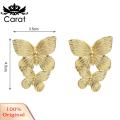 Carat Butterfly Hook Earrings Delicate Decorative Fashion Earrings. 