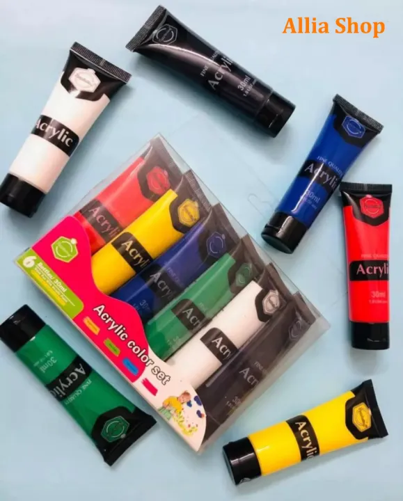 Keep%20Smiling%20Acrylic%20Paint%20Set%20(30ML)-6%20Colors%20-%20Image%202