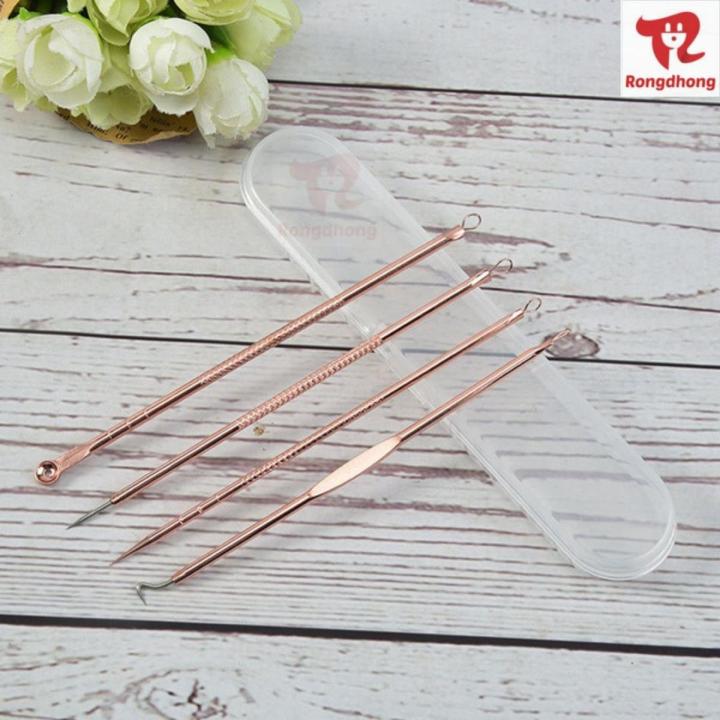 4%20Pcs%20Set%20Stainless%20Steel%20Extractor%20Blackhead%20Remover%20Needles%20Acne%20(4%20Pcs/Box)%20-%20Black%20Head%20Remover%20-%20Image%203