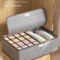 High Quality With Compartments Underwear Socks Storage Box Foldable Breathable Drawers Divider Multi-function Wardrobe Organizer. 