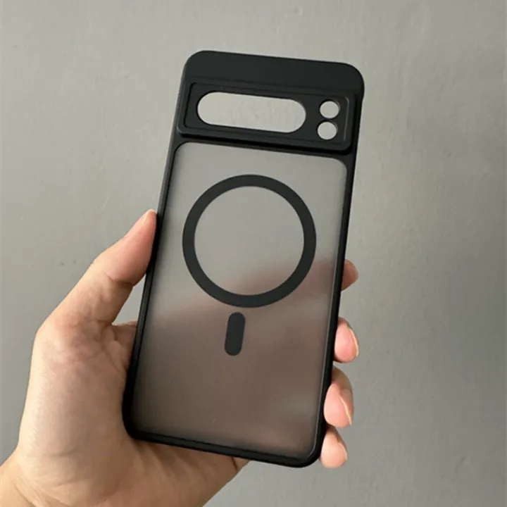 Transparent%20Shockproof%20PC+TPU%20Magsafe%20Case%20For%20Google%20Pixel%208%20Pro%20Pixel8%20Pro%20Frosted%20Magnetic%20Wireless%20Charging%20Phone%20Back%20Cover%20-%20Image%203