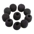 10Pcs Mini Microphone Cover Headset Replacement Foam Mic Cover Windshield Demoo. 