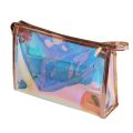 1 Pc Colorful Holographic Women Cosmetic Bag TPU Clear Makeup Bag Beauty Organizer Pouch Travel Clear Makeup Kit Case. 
