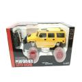 4 function 1:12 rechargeable rc car transparent wheel remote control Humvee with battery.