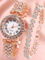 Glamorous Diamond Chain Bracelet Ladies Watch. 