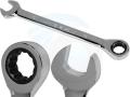 TOLSEN 13mm Ratchet Gear Spanner Fixed Head Combination Wrench Cr-V Model: 15209. 