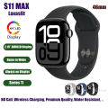 S11 Max Laxasfit Smart Watch 2.19 Inch AMOLED Display NFC Bluetooth Call Wireless Charging.