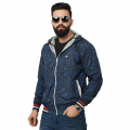 Printed blue jacket for men 2025 new collection | Jacket for men winter china high quality | Jacket for men winter 2025 double part. 
