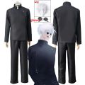 Anime Jujutsu Kaisen Gojo Satoru Cosplay Costume Glasses High School Uniform Wig Suit Halloween Costume Men Adult. 