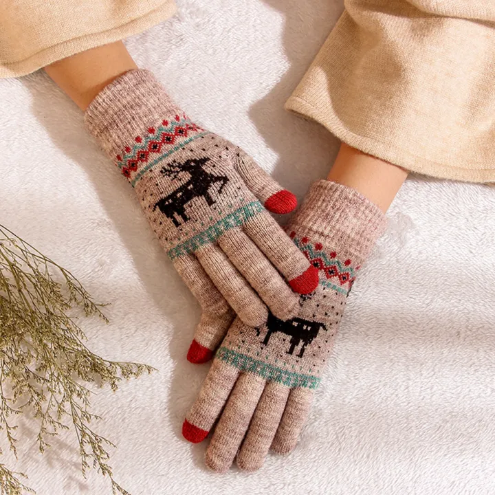 %EF%BC%88New%EF%BC%89Lady%20now%20Deer%20Knitted%20Thicken%20Glove%20Full%20Finger%20Touch%20creen%20Mitten%20Xma%20-%20Image%204