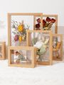 Wood Dried Flower Picture Frame Home Decor Transparent Picture Frame. 