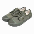 3537 Jiefang shoes wholesale construction site work labor protection shoes anti-slip round toe canvas shoes new pace mountain rubber shoes. 