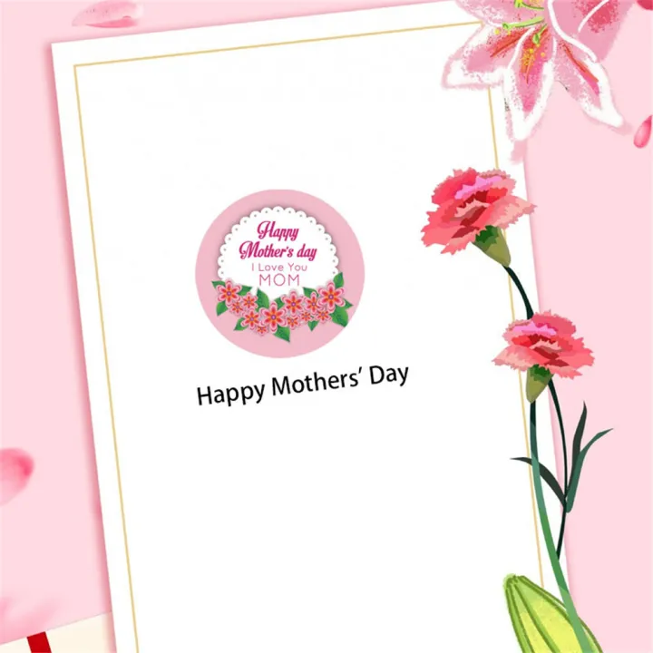 Tag%20Sticker%20Kraft%20Paper%20Happy%20Birthday%20Gift%20Tag%20Hangtag%20500%20Pieces%20Round%20Happy%20Mother's%20Day%20Gift%20-%20Image%205