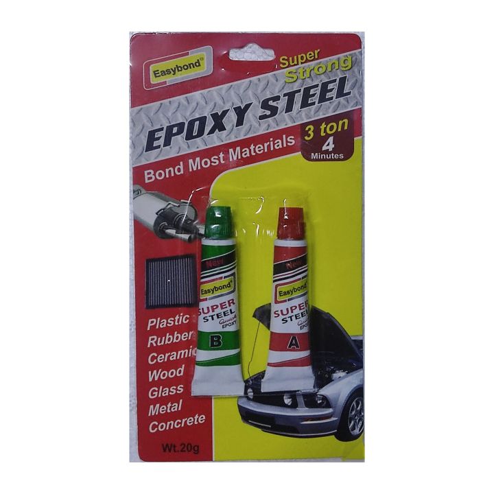 Steel Epoxy 20g AB Glue Metal Repair Glue Cast Iron Steel Strength Repairing Adhesive Waterproof Transparent Quick Drying