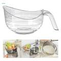 Rice Washer Strainer Bowl Kitchen Colander Bowl for Cleaning Beans Washing. 