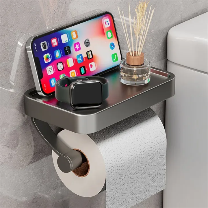 Nail%20Free%20Grey%20Toilet%20Paper%20Holder%20Aluminum%20Wall%20Mounted%20Toilet%20Paper%20Roll%20Holder%20Bathroom%20Accessories%20WC%20Decor%20Storage%20Shelf%20-%20Image%206