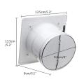 4 Inch 20W 220V High Speed Exhaust Fan Toilet Kitchen Bathroom Hanging Wall Window Glass Small Ventilator Extractor Exhaust Fans.