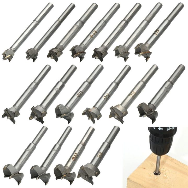 Carbon Steel Tools Set Wood Cutter Wood Hole Drilling Boring Drill Bits ...