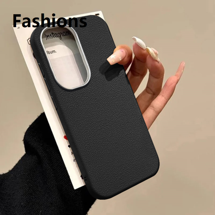 Fashions Luxury Leather Texture TPU Case For Samsung Galaxy S25 Edge S24 Ultra S23 FE S22 Plus A56 A16 A55 A15 A35 A36 A25 A26 A53 A54 5G Cover