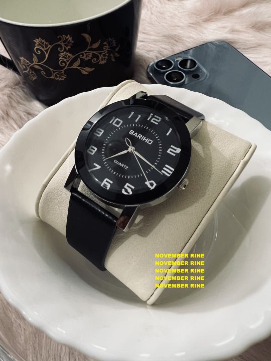 BARI80%20MAns%20leather%20anaalog%20watch%20for%20Women%20Full%20Black%20-%20Image%203