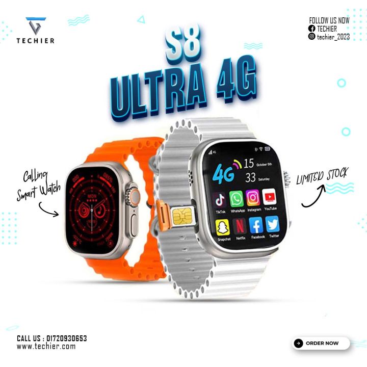 S8 Ultra 4G Android Smartwatch