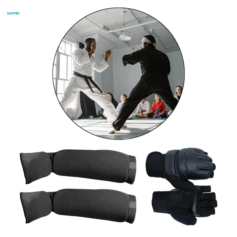 Wonzone Taekwondo Cloth Calf Shin Instep Protector Guards, Boxing