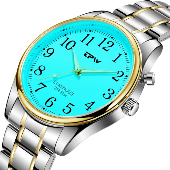 Light%20Up%20Watch%20Dial%20Full%20Luminous%20Face%2040mm%20Easy%20Reader%20Steel%20Strap%203ATM%20-%20Image%202