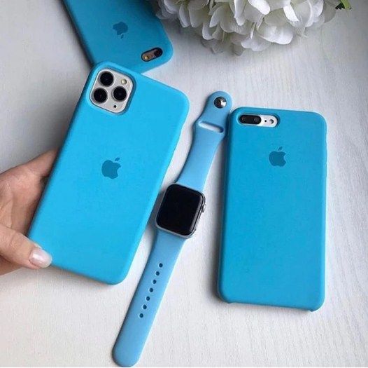 For Apple Iphone 15/ 15 Pro 15 Pro Max Luxury Shockproof Liquid Silicone  Case Back Cover Soft Touch 15/15Pro/15Plus/15ProMax Sky Blue Color