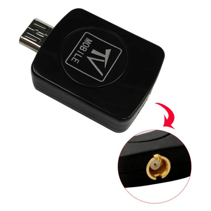 USB DVB-T Digital TV Tuner Receiver For Android Smartphone Tablet PC HDTV Black