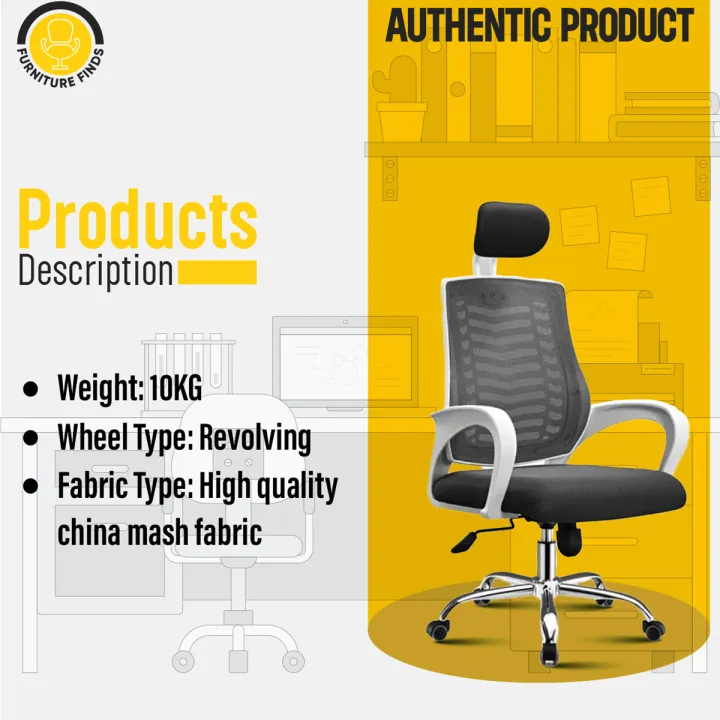 FF-EC-07SS%20(Black&White)%20Smart%20Office%20Executive%20Chair%20(V-Mesh)%20-%20Image%207
