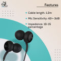 Remax Rm 510 Wired High Performance Earphones - Headphone. 