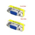 VGA female to female 15 holes to 15 holes adapter VGA serial port conversion / pair connector. 