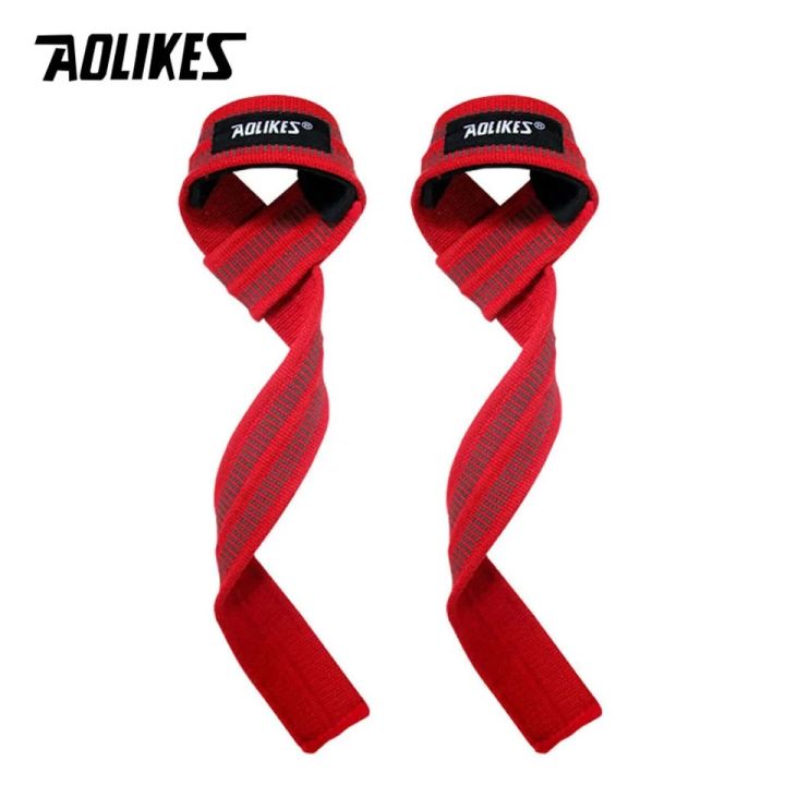 AOLIKES 1Pair Weightlifting Wrist Straps Strength Training - Main Image