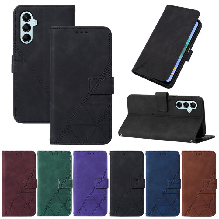 lthmy%20for%20Samsung%20Galaxy%20M14%205G%20case%20slim%20Embossed%20PU%20Leather%20Flip%20Stand%20Wallet%20Card%20Slots%20Cover%20-%20Image%202