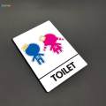 Kids Restroom Sign Signboard Cartoon WC Washroom Sign for Kindergarten.