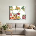 Jam Still Life Patterns Cross Stitch Kits Aida 14ct 16ct 11ct White Canvas Printed Embroidery Sewing Kit DIY Needlework Crafts.