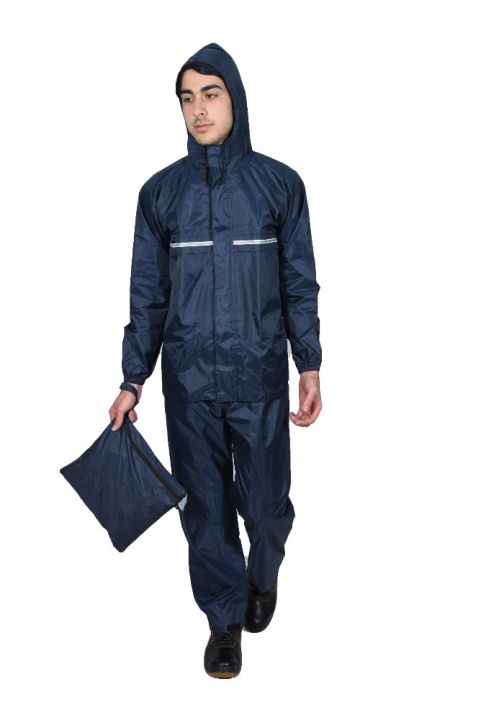 Rain Coats for Men Waterproof Jacket and Pant with Bag 3 part