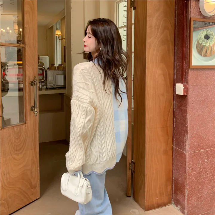 Japanese%20Milk%20Blue%20Cardigan%20Girl%20Sweater%202022%20Autumn%20Outerwear%20Design%20Blouse%20Women's%20New%20Coat%20Knitwear%20-%20Image%204