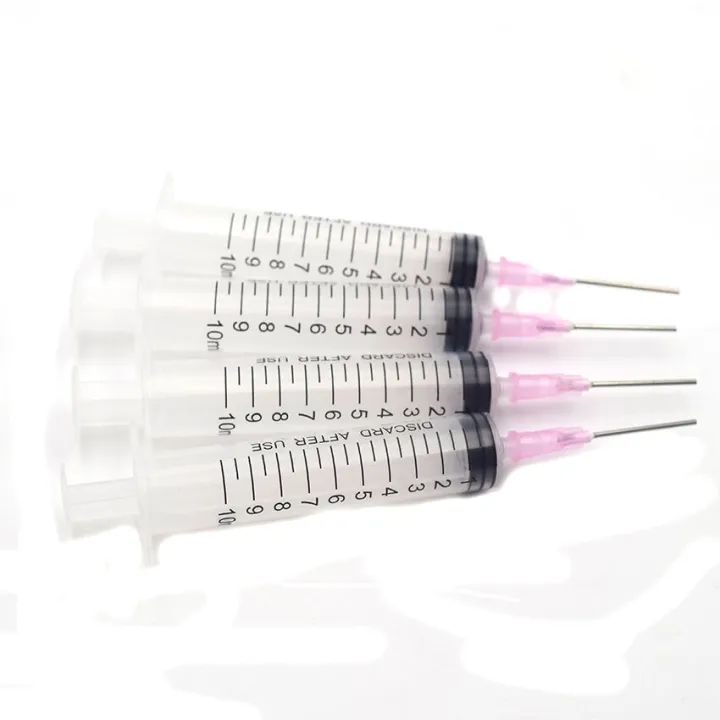4PCS Ink Refill Tool 10ml Syringe With Blunt Needle For EPSON Canon HP Brother CISS Tank Refillable Cartridge Refilling Ink Kit