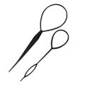 2pcs Women Hair Twister Bun Maker Braider DIY Hair Braiding Styling Tools Ponytail Hairstyles Clip Loop Stick Hair Accessories. 