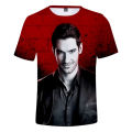 TV Show Lucifer Morningstar 3D Printed T-shirt Women Men Summer Fashion Short Sleeve Funny Tshirt Devil Graphic Streetwear Tops. 