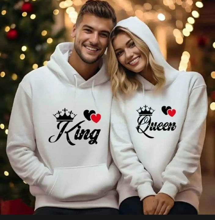 2 Pcs Set Cupple Hoodie For Men And Women