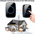 CACAZI A06 Wireless Intelligent Home Doorbell LED Night light 300M Remote Waterproof Bell Calling Bell. 