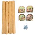 Solid Wood Table Legs Furniture Replacement Parts Dining Riser Wooden Cabinet Extenders for Feet Desk. 