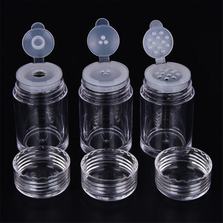 Cosmetic Sifter Loose Powder Jar Container Screw Lid DIY Makeup Bottle
